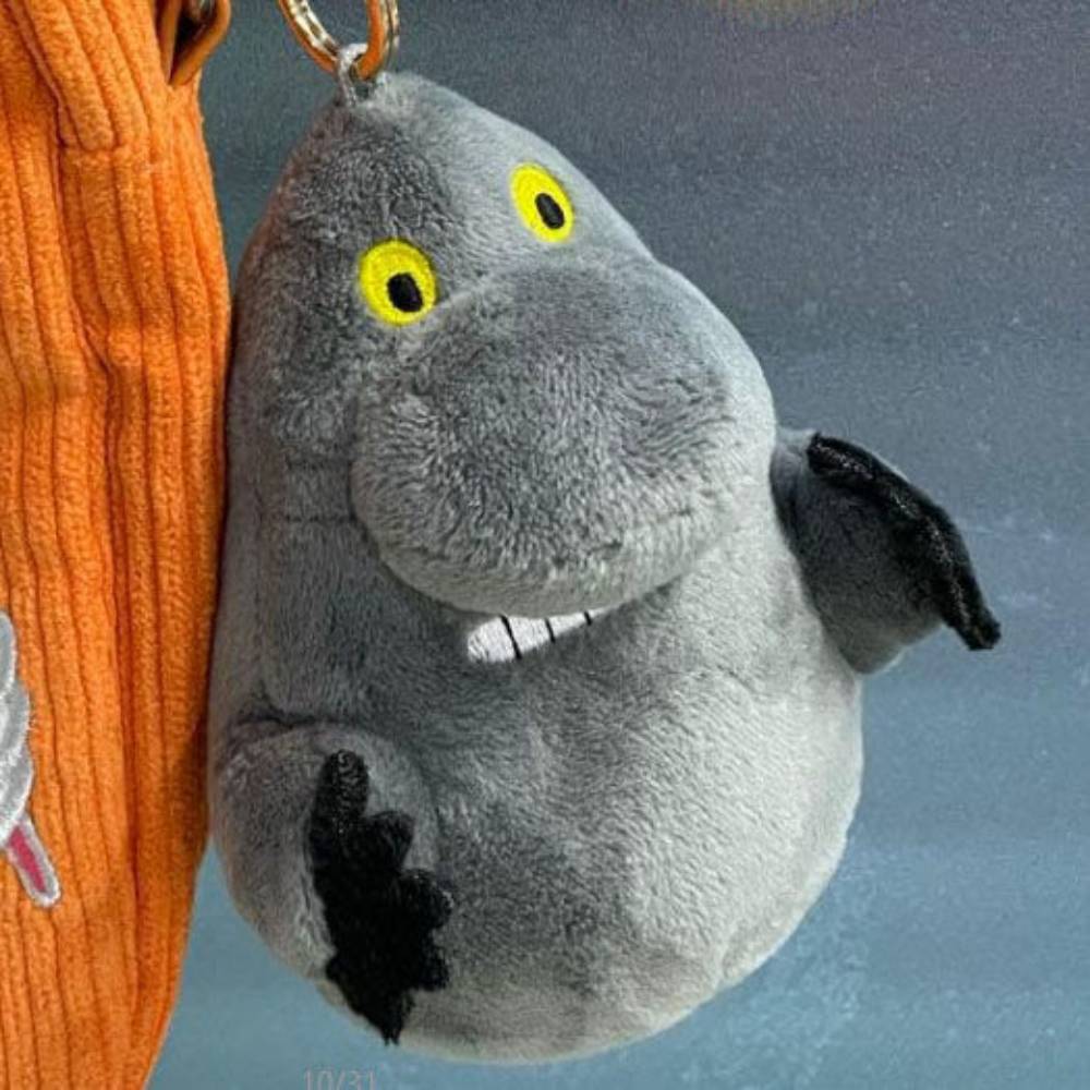 The Groke Plush Keyring Gray - The Official Moomin Shop