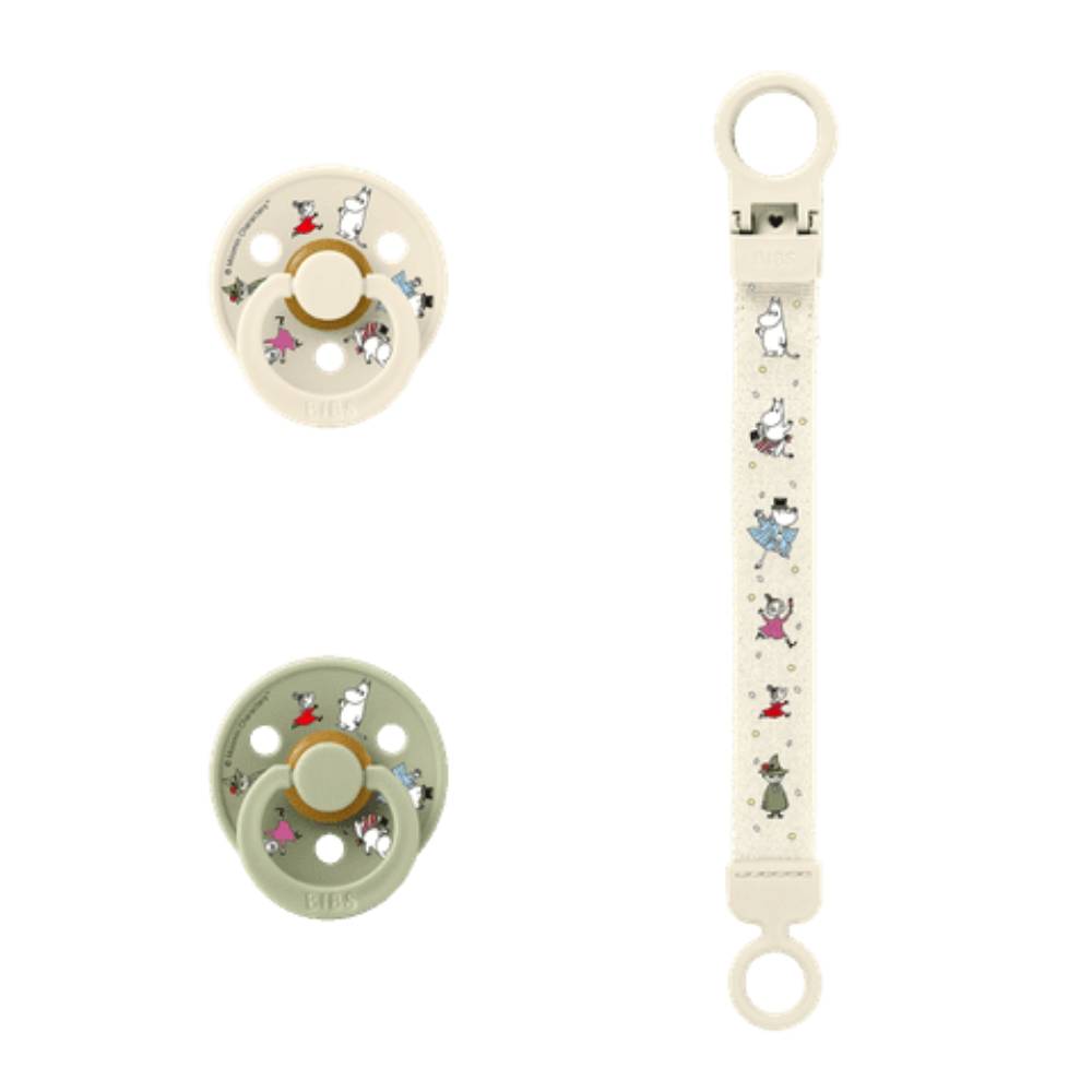 Moomin Friends Pacifier & Loop Clip Gift Set - The Official Moomin Shop