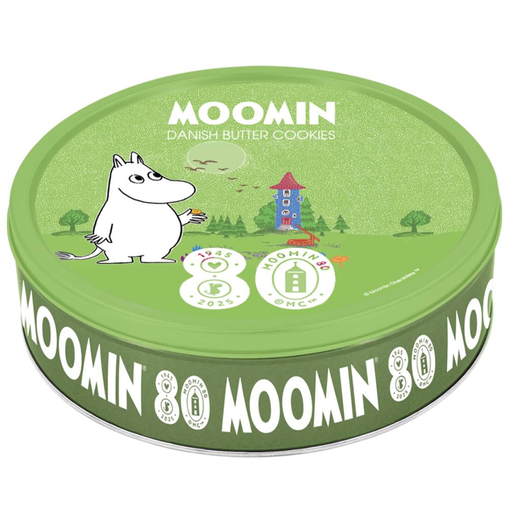 Moomin 80 Butter Cookies &amp; Tin 340g - House of Denmark - The Official Moomin Shop