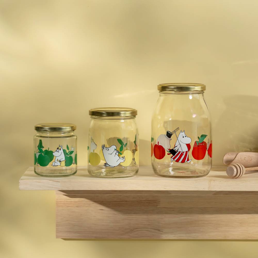 Moomin Joyful Apples Glass Jars Bundle - The Official Moomin Shop