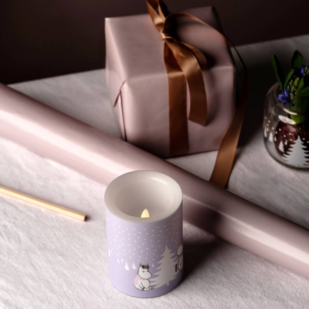 Moomin Snowfall LED Candle 10cm - The Official Moomin Shop