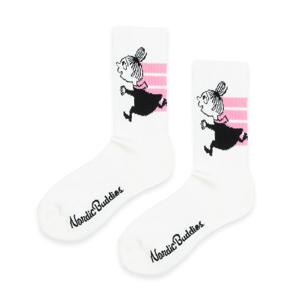 Little My Active Crew Socks 36-42 White - Nordicbuddies - The Official Moomin Shop