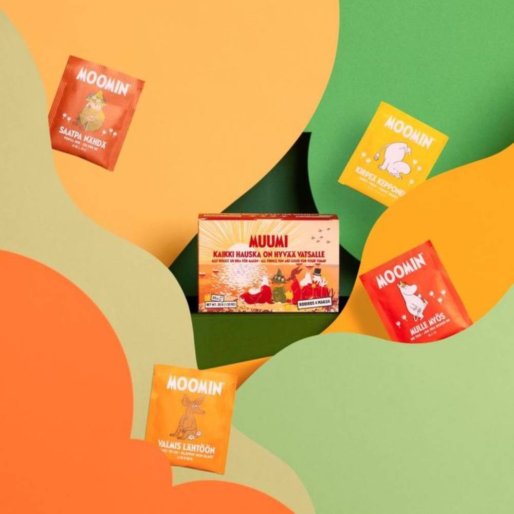 Moomin All Things Fun are Good for your Tummy Bagged Tea - The Official Moomin Shop