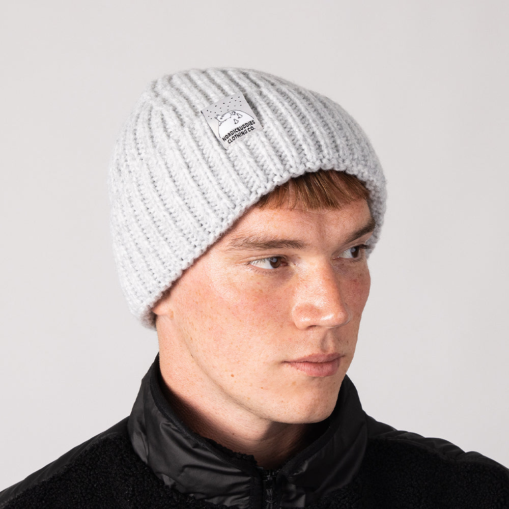 Moomintroll Beanie Adults Grey - Nordicbuddies - The Official Moomin Shop