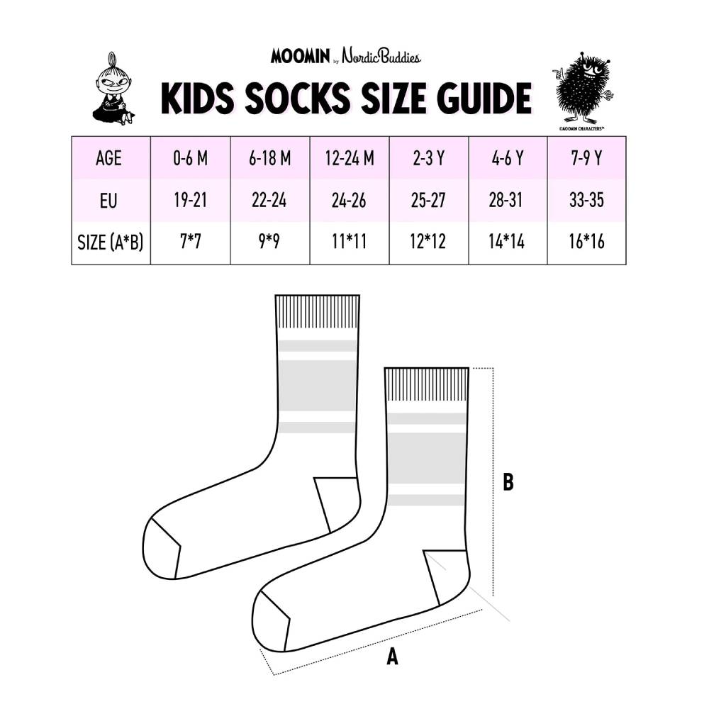 Little My Kids Socks 2-set - Nordicbuddies - The Official Moomin Shop