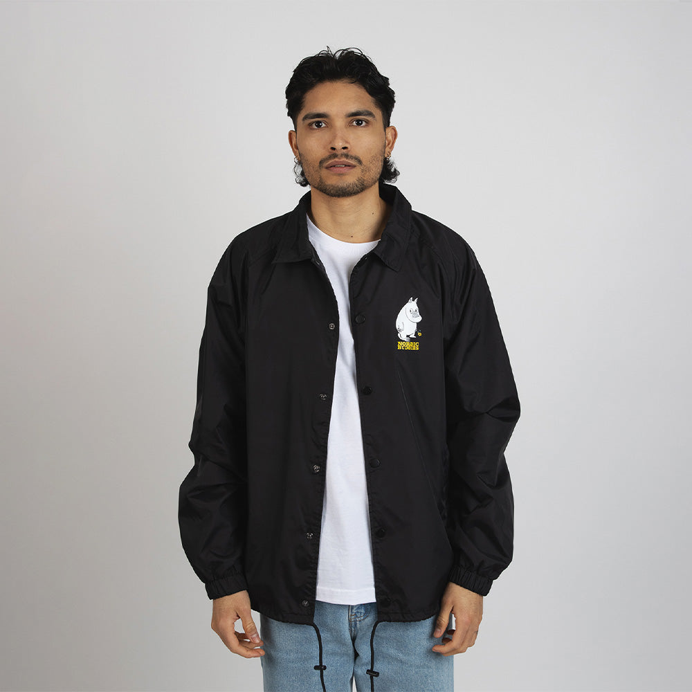 Moomintroll Coach Jacket Black - Nordicbuddies - The Official Moomin Shop