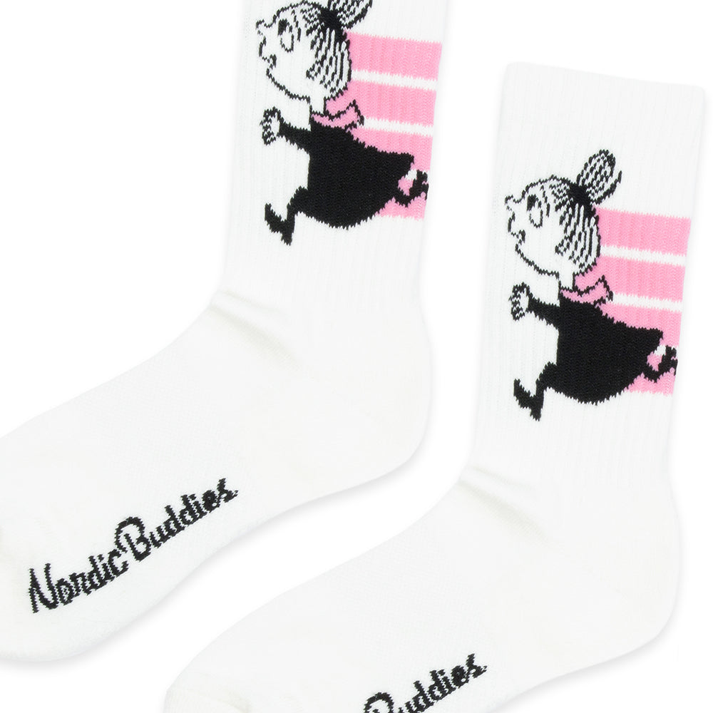 Little My Active Crew Socks 36-42 White - Nordicbuddies - The Official Moomin Shop
