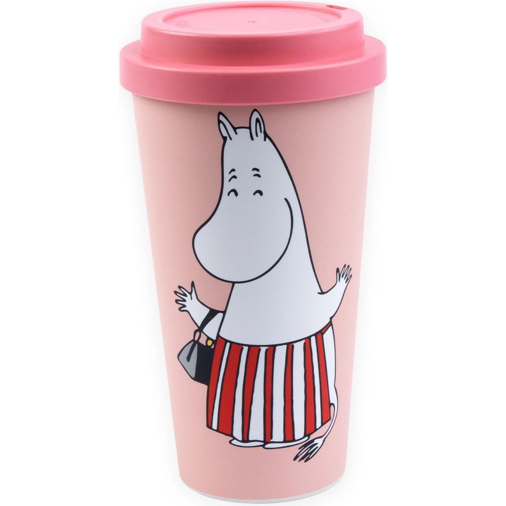 Moominmamma Take-Away Mug Peach - Nordicbuddies - The Official Moomin Shop