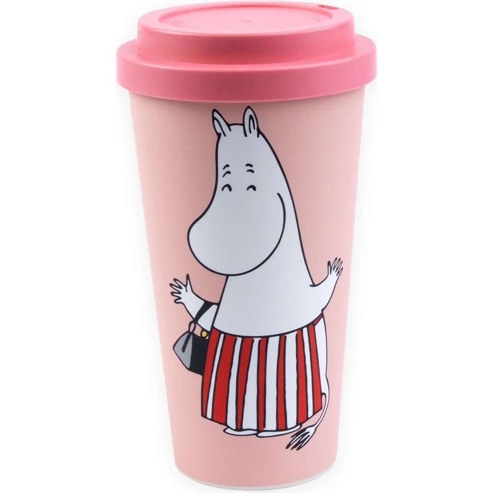 Moominmamma Take-Away Mug Peach - The Official Moomin Shop