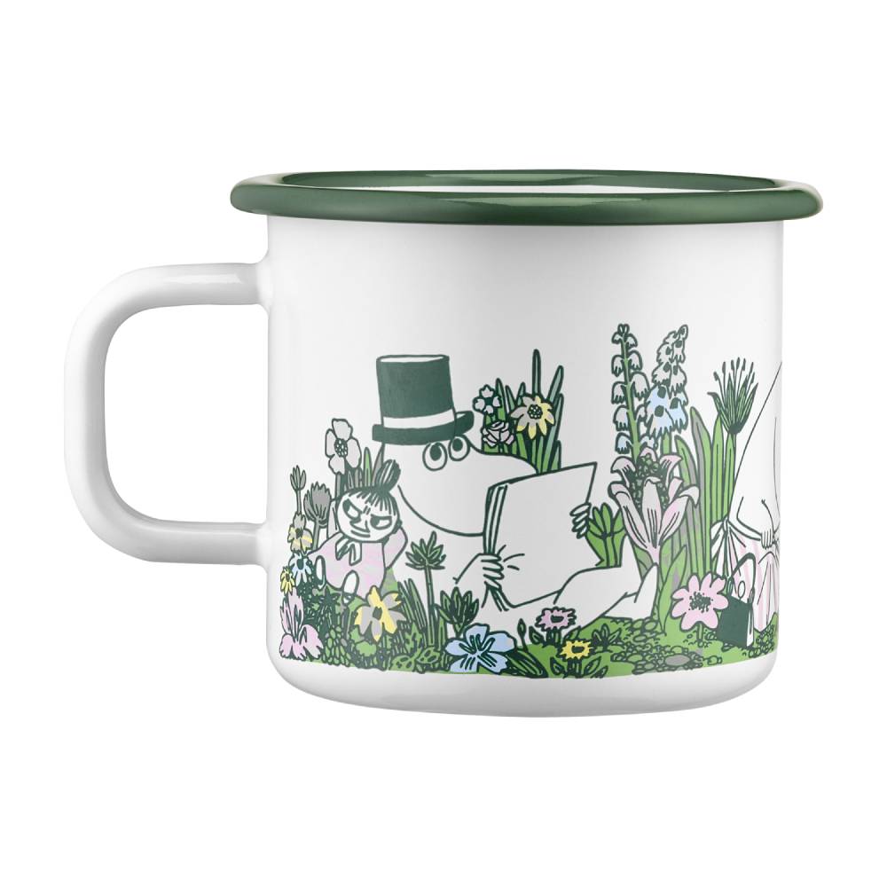 Moomin Garden Mug White 3,7dl - Muurla - The Official Moomin Shop