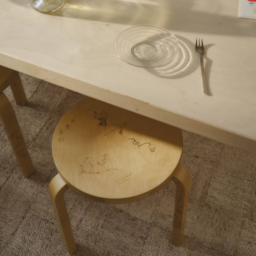 Stool 60 Celebratinon Artek ＋ Moomin Moomin Celebration Stool 60 - The Official Moomin Shop