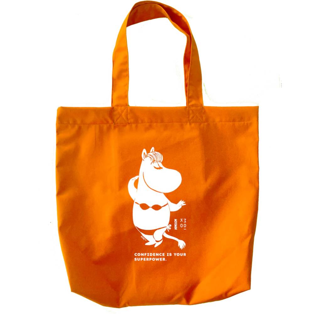 Snorkmaiden Confidence Reflective Tote Bag Orange - Moiko - The Official Moomin Shop