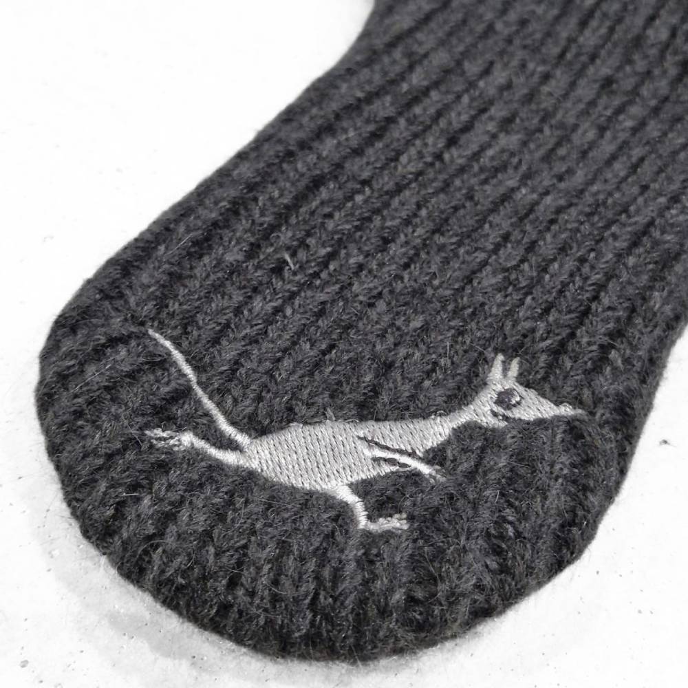Moomintroll Knitted Beanie With Earflaps Grey - The Official Moomin Shop