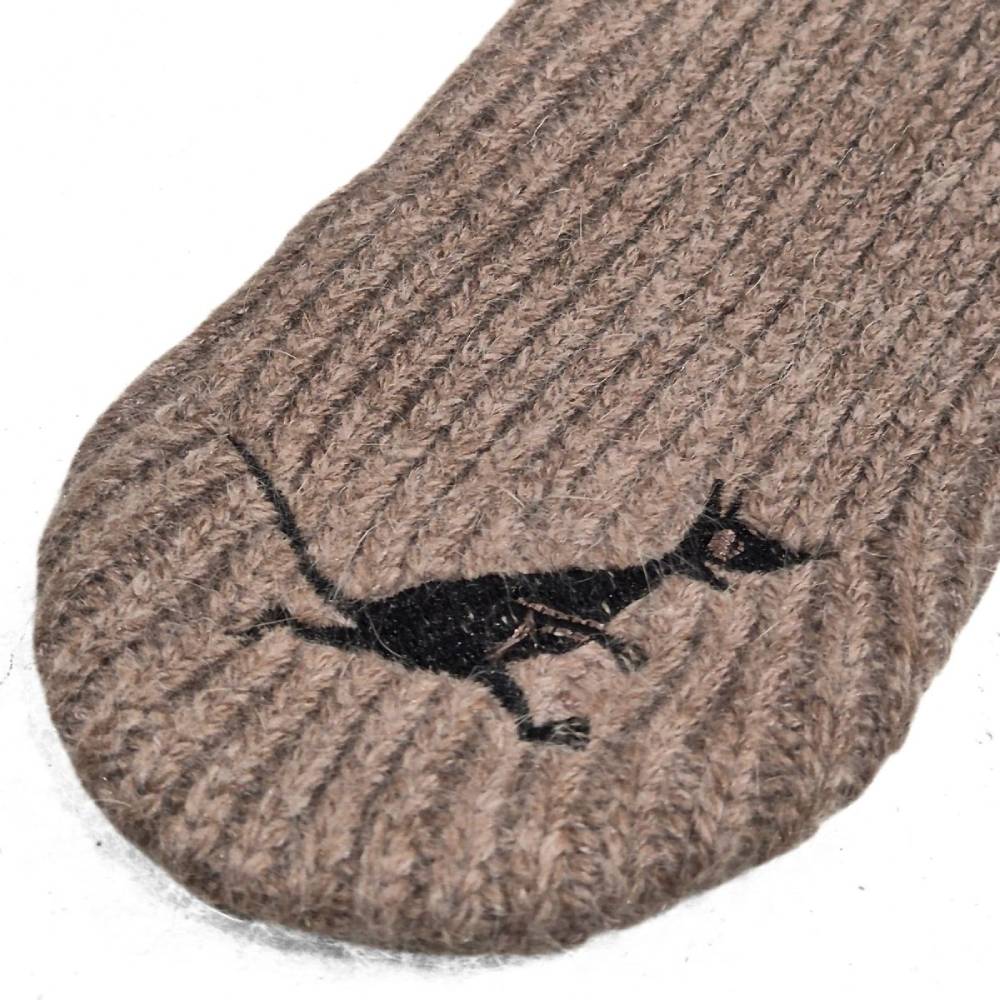 Moomintroll Knitted Beanie With Earflaps Nutria - The Official Moomin Shop