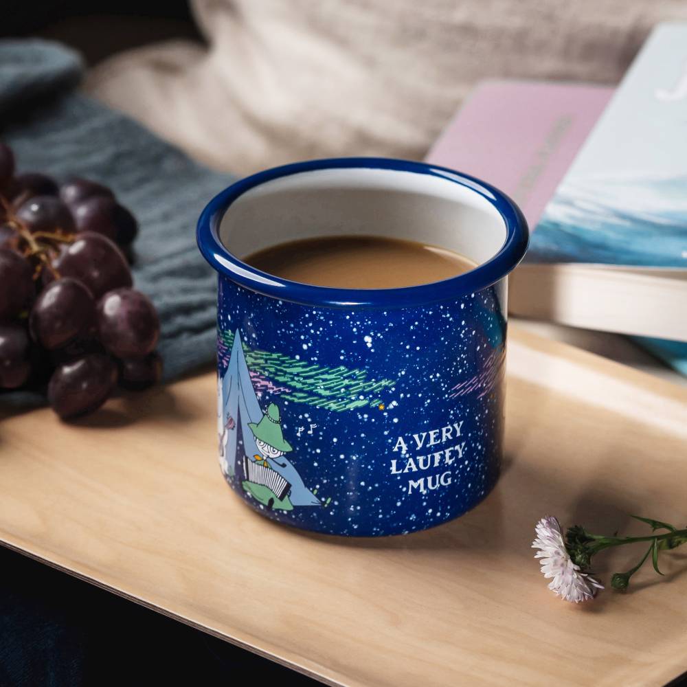 Moomin x Laufey Enamel Mug 3,7dl - The Official Moomin Shop