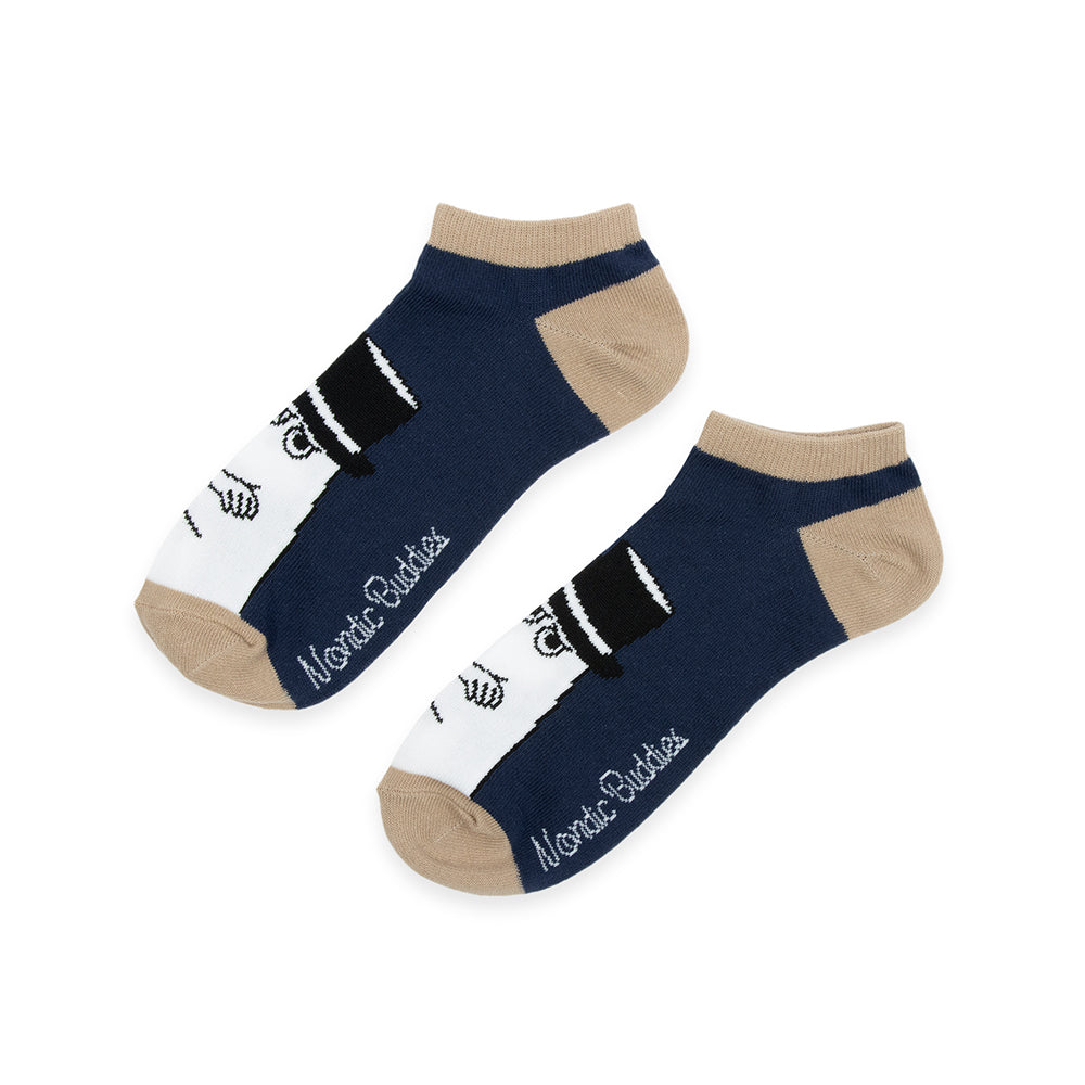Moominpappa Men Ankle Socks Darkblue - Nordicbuddies - The Official Moomin Shop