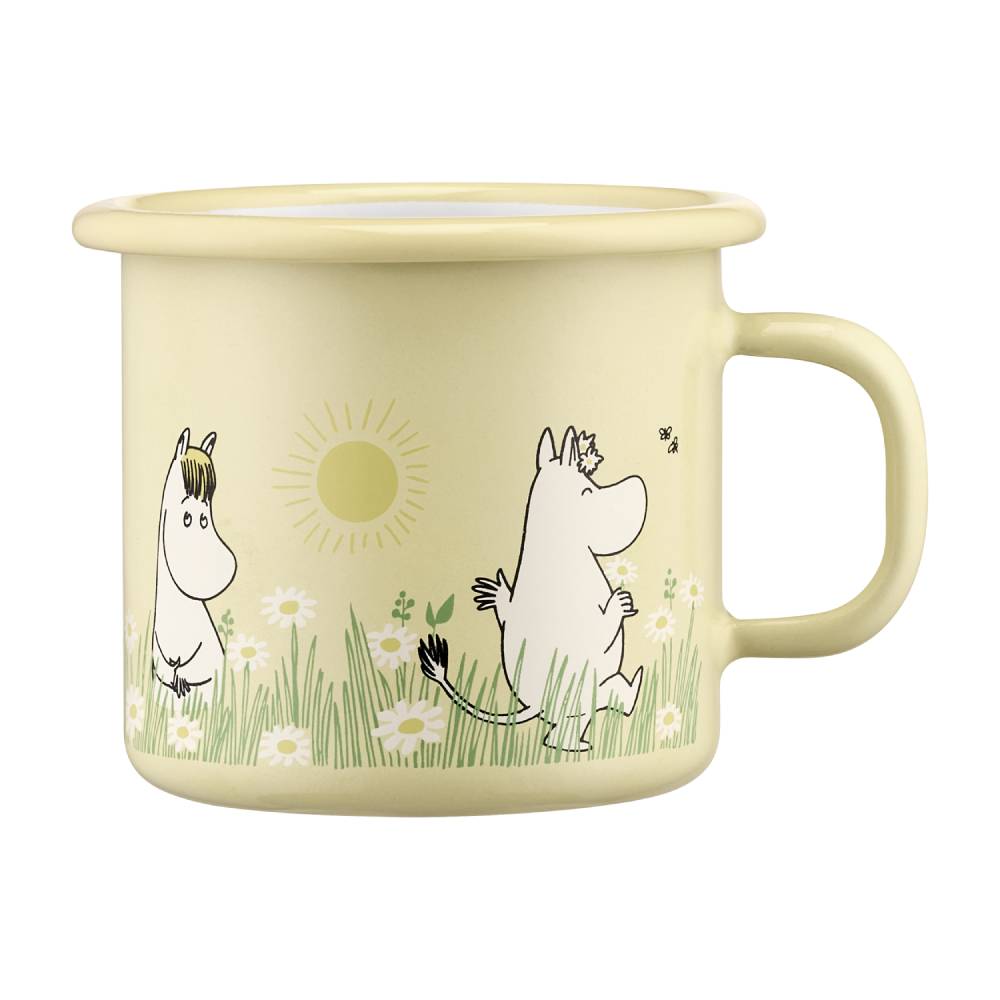 Moomin Meadow Mug Yellow 2,5dl - The Official Moomin Shop