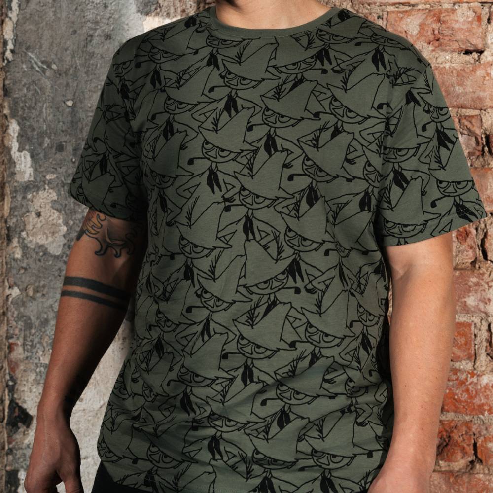 Snufkin Pondering T-shirt Green - Martinex - The Official Moomin Shop
