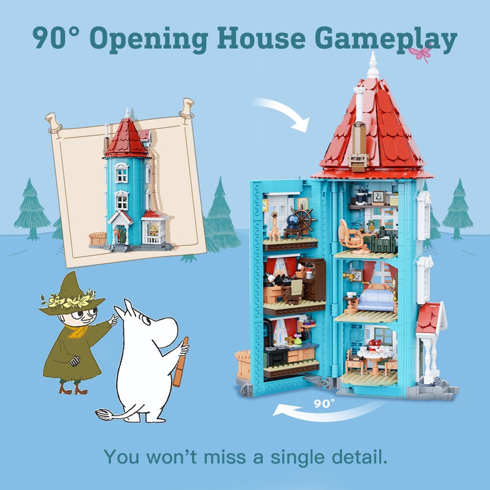 Moominhouse Building Block Model - The Official Moomin Shop