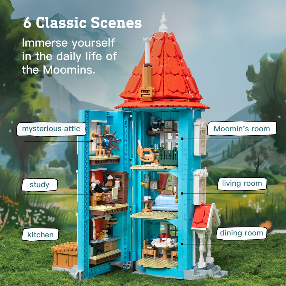 Moominhouse Building Block Model - The Official Moomin Shop