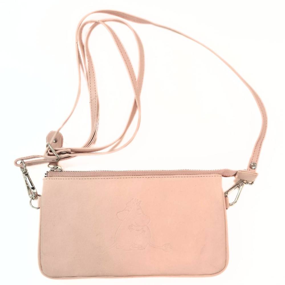 Moomin Hug Leather Purse Rosa - The Official Moomin Shop