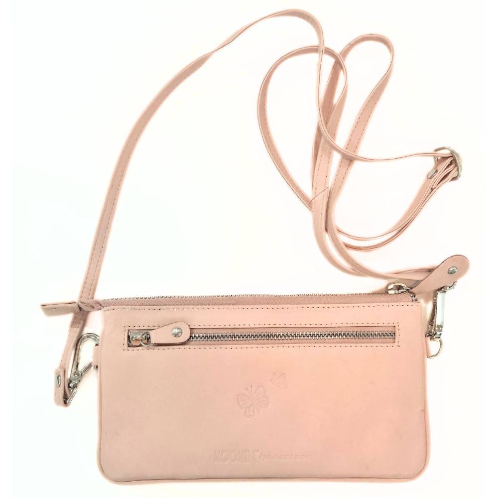 Moomin Hug Leather Purse Rosa - The Official Moomin Shop