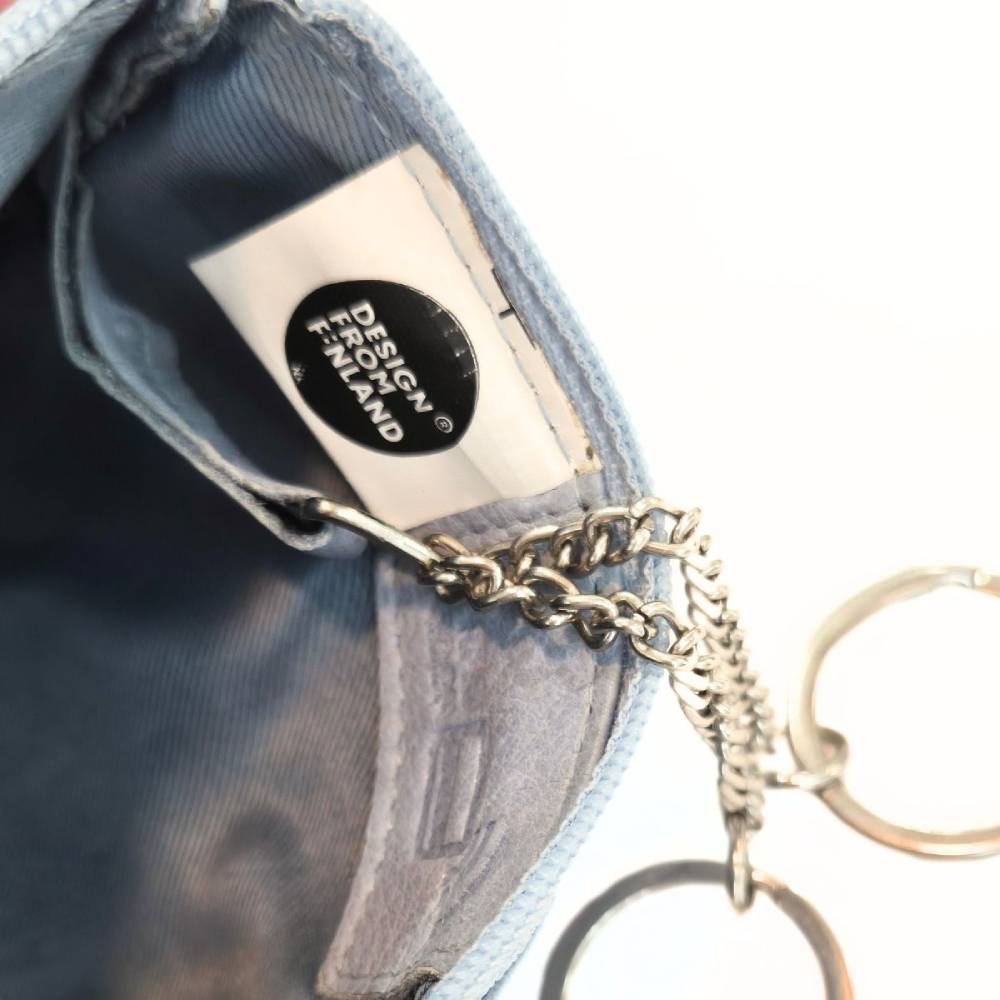 Moomintroll Leather Coin Wallet Blue - The Official Moomin Shop