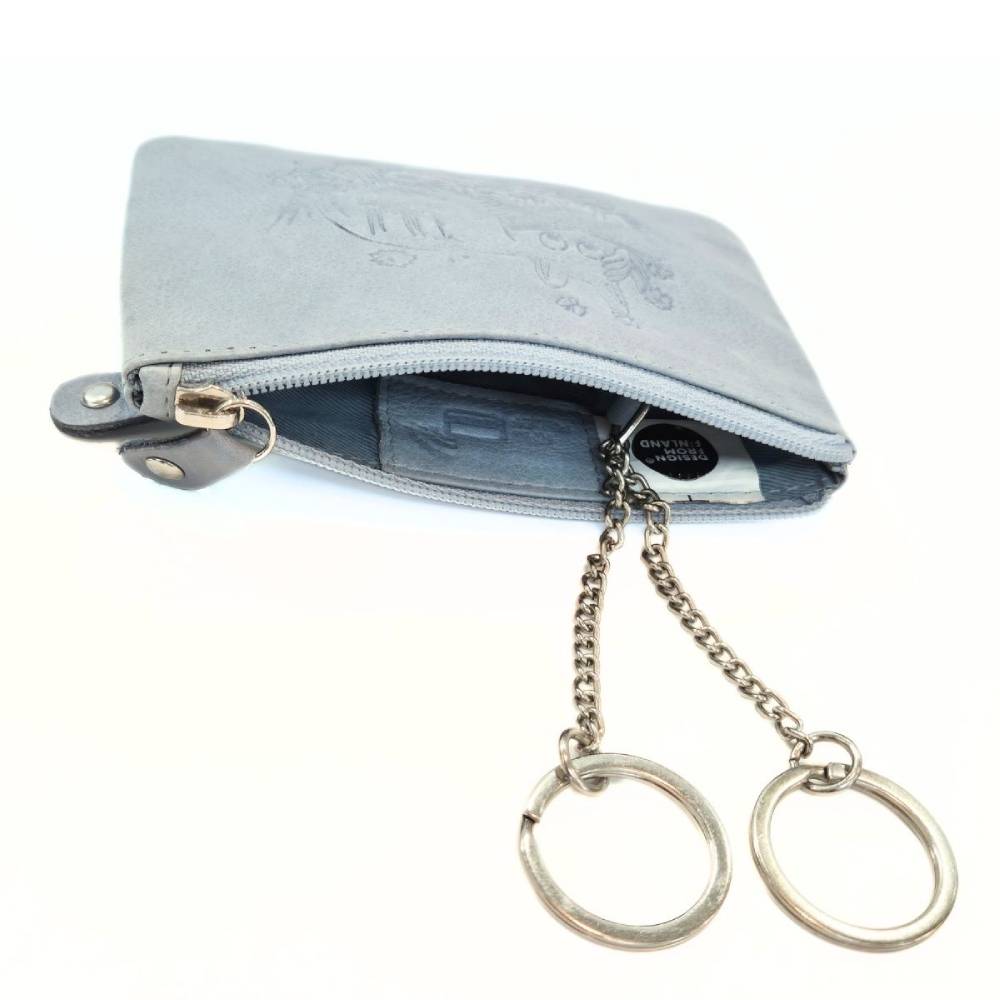 Moomintroll Leather Coin Wallet Blue - The Official Moomin Shop