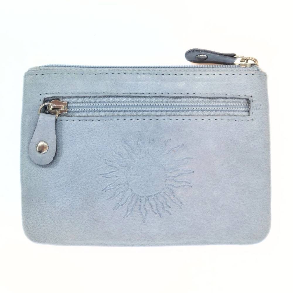 Moomintroll Leather Coin Wallet Blue - The Official Moomin Shop