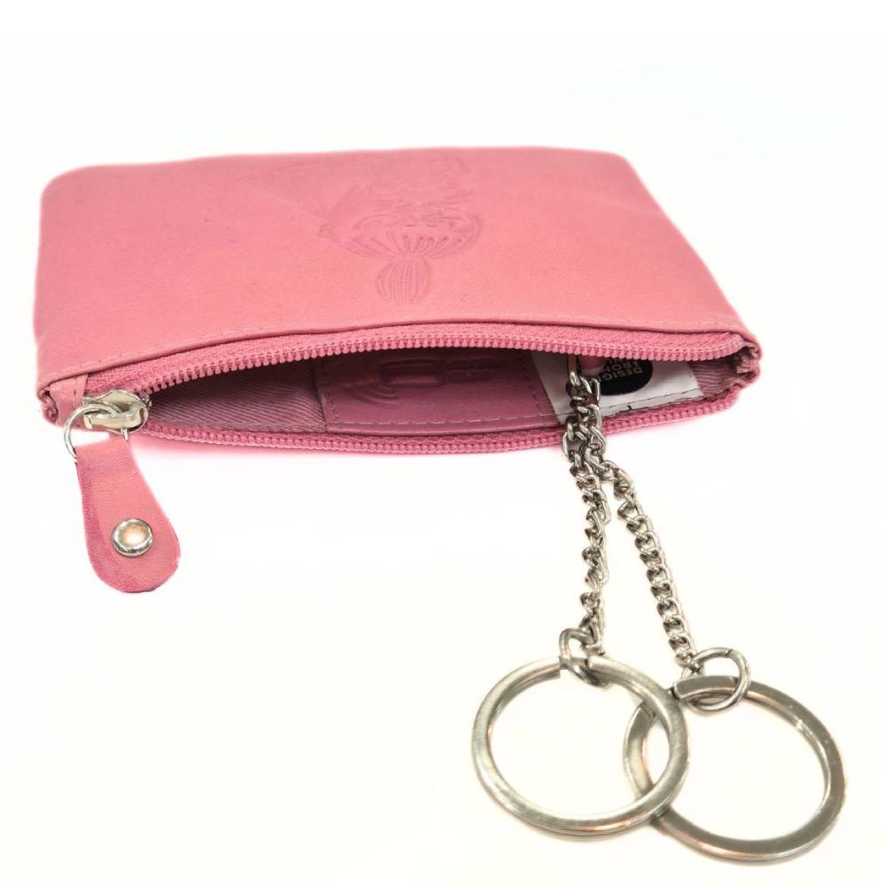 Little My Leather Coin Wallet Fuchsia - The Official Moomin Shop