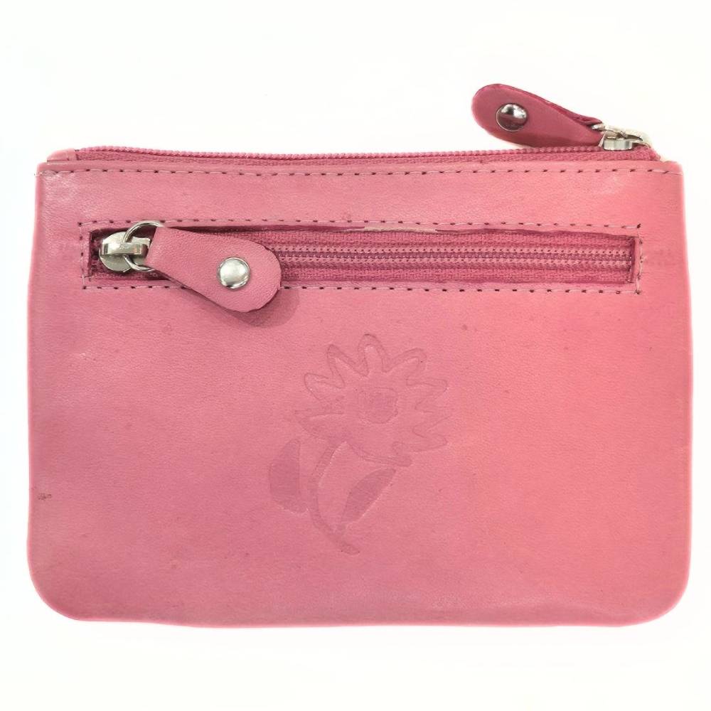 Little My Leather Coin Wallet Fuchsia - The Official Moomin Shop