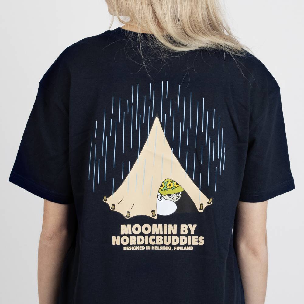 Moomintroll Camping T-shirt Unisex Navyblue - The Official Moomin Shop