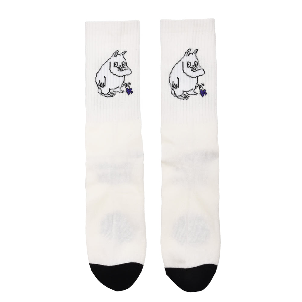 Moomintroll Men Retro Socks White-Black - Nordicbuddies - The Official Moomin Shop