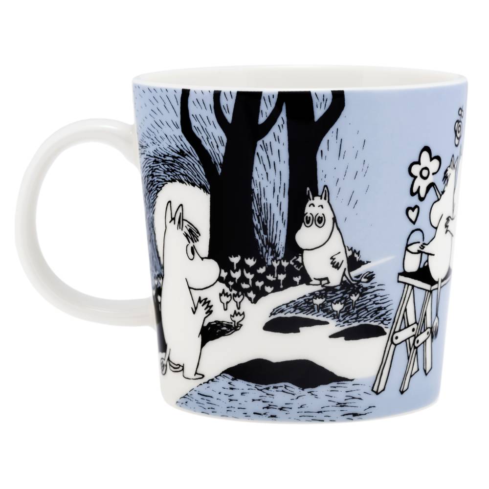 Moomin Blue Love Mug &amp; Mini Plate Bundle - The Official Moomin Shop