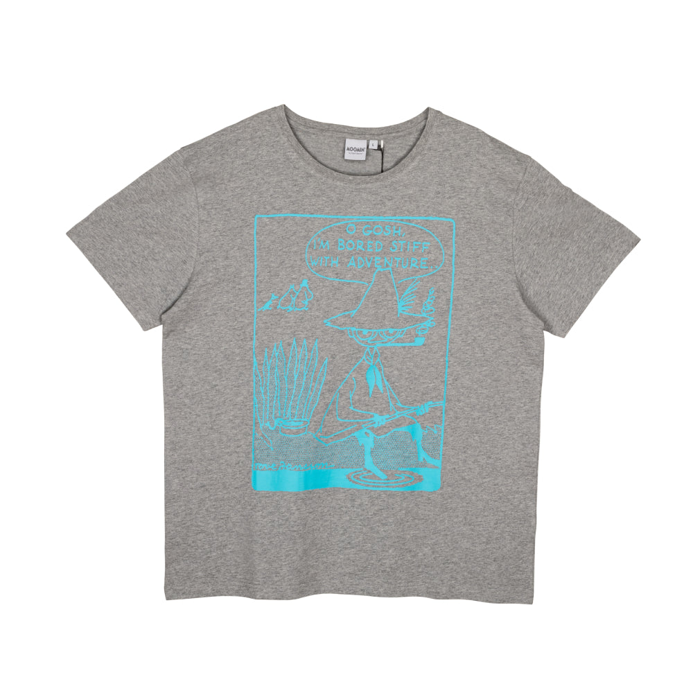 Snufkin Gosh T-shirt Grey - Martinex - The Official Moomin Shop