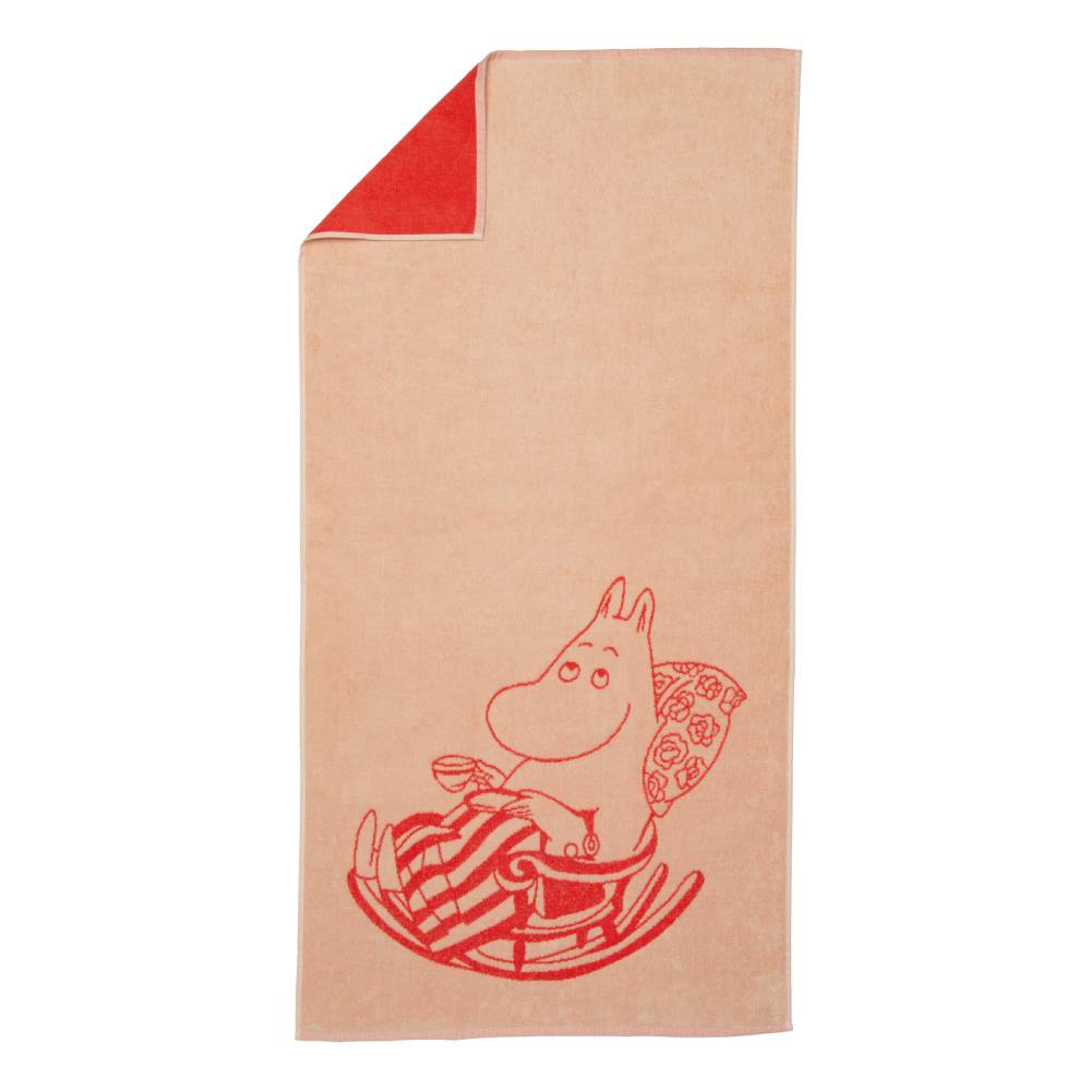 Moominmamma Bath Towel 70 x 140cm Peach - Moomin Arabia - The Official Moomin Shop