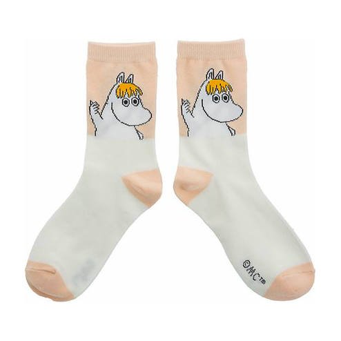Moomin Socks Snorkmaiden Beige - The Official Moomin Shop