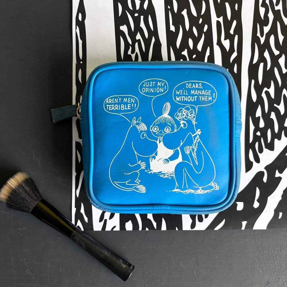 Moomin Makeup Bag Blue - House of Disaster - The Official Moomin Shop