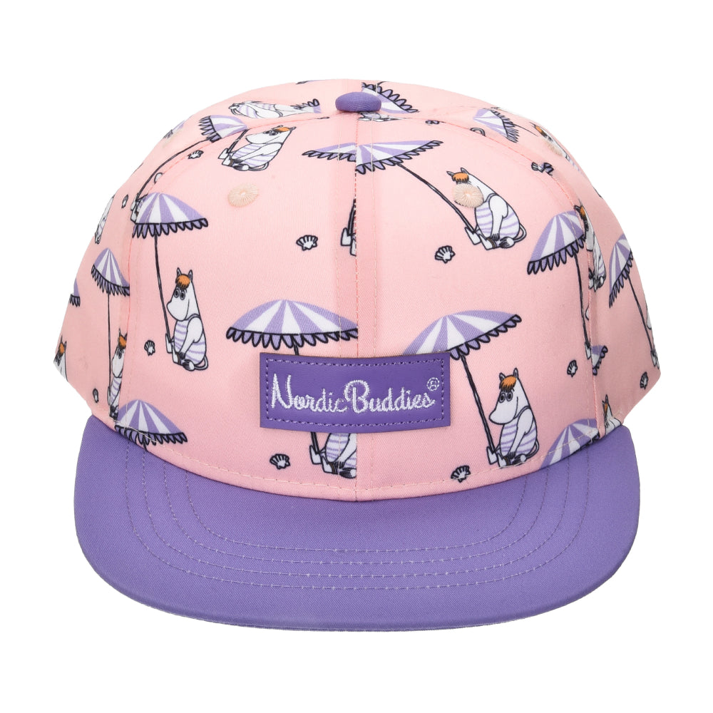 Snorkmaiden Flat Kids Cap Pink - Nordicbuddies - The Official Moomin Shop