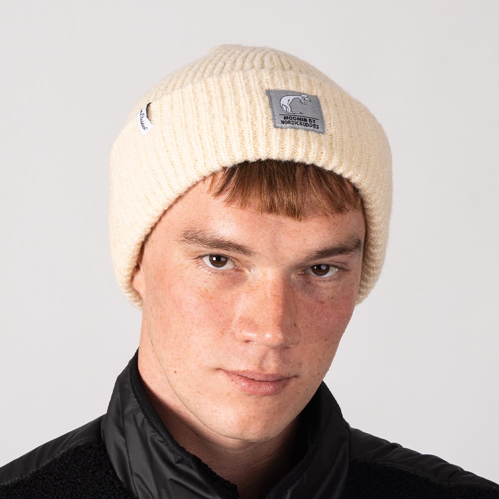 Sniff Beanie Adults Beige - Nordicbuddies - The Official Moomin Shop