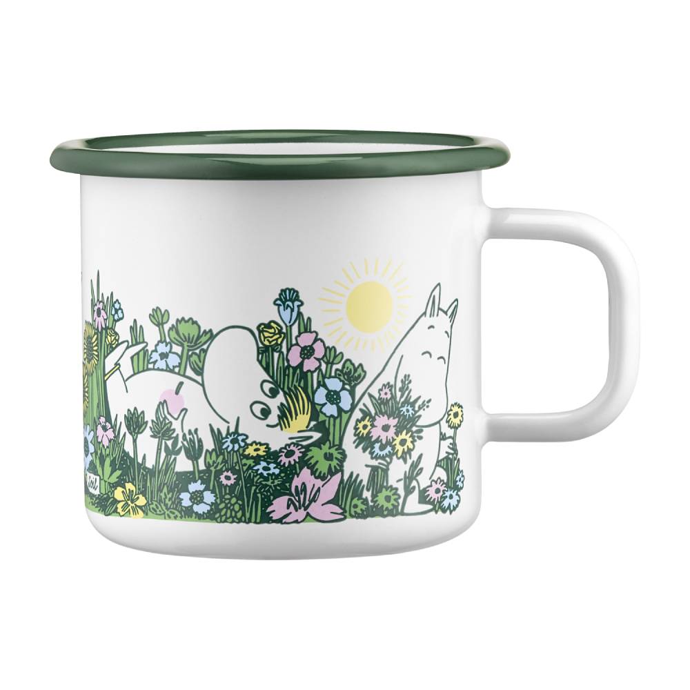 Moomin Garden Mug White 3,7dl - Muurla - The Official Moomin Shop