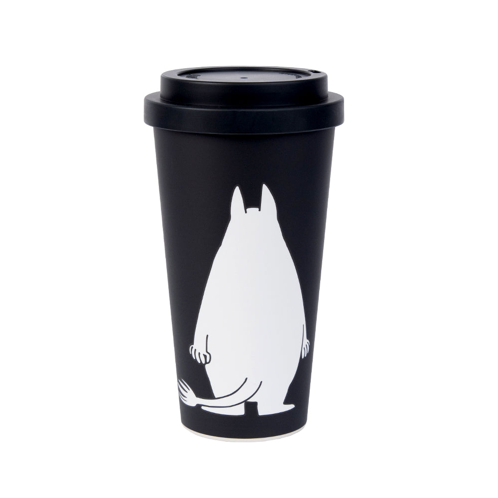 Moomintroll Take-Away Mug Black - Nordicbuddies - The Official Moomin Shop