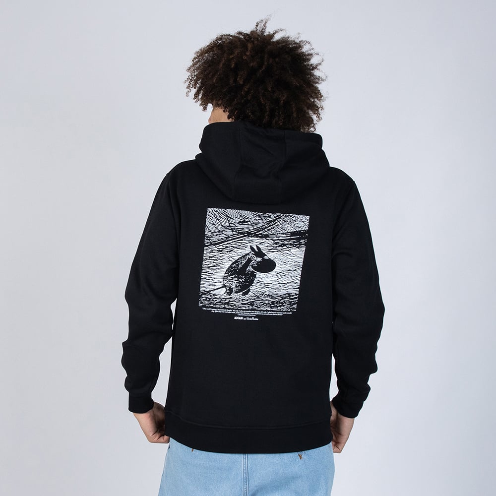 Moomintroll Hoodie Black - Nordicbuddies - The Official Moomin Shop