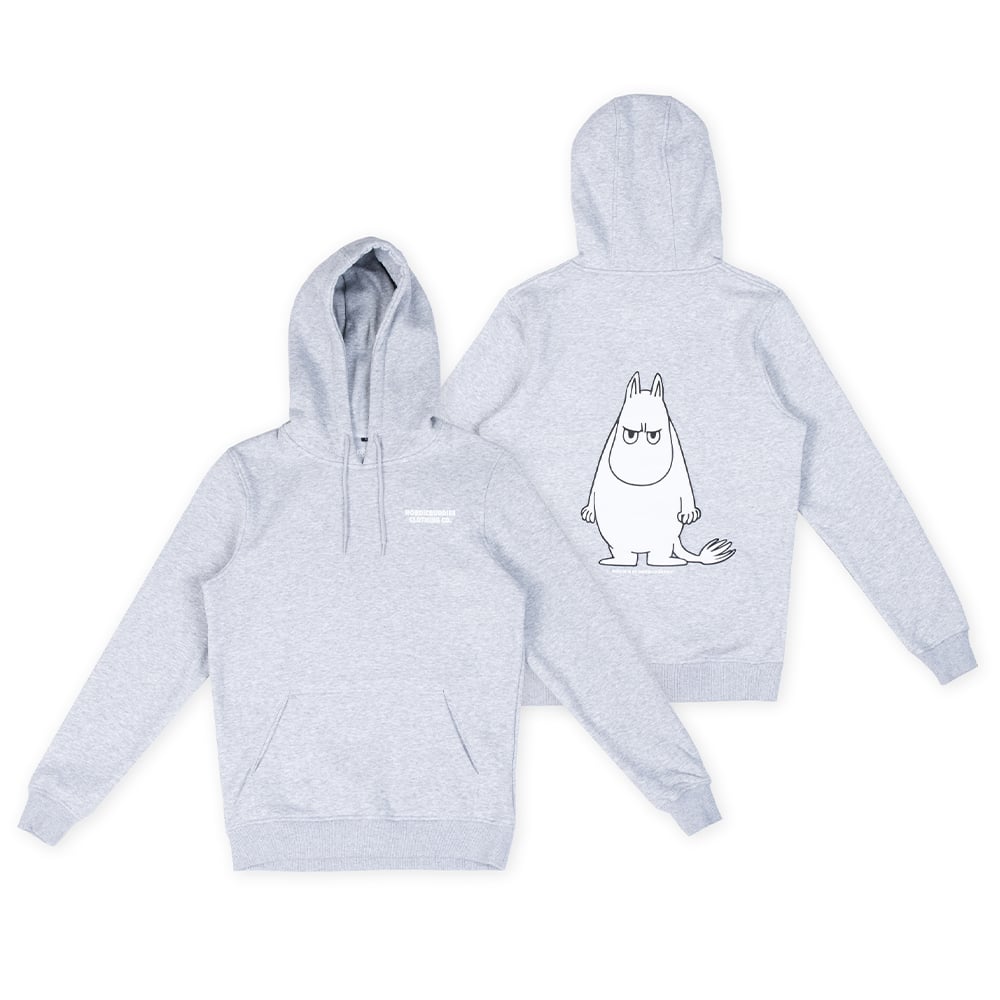 Moomin Angry Moomintroll Hoodie Grey - Nordicbuddies - The Official Moomin Shop