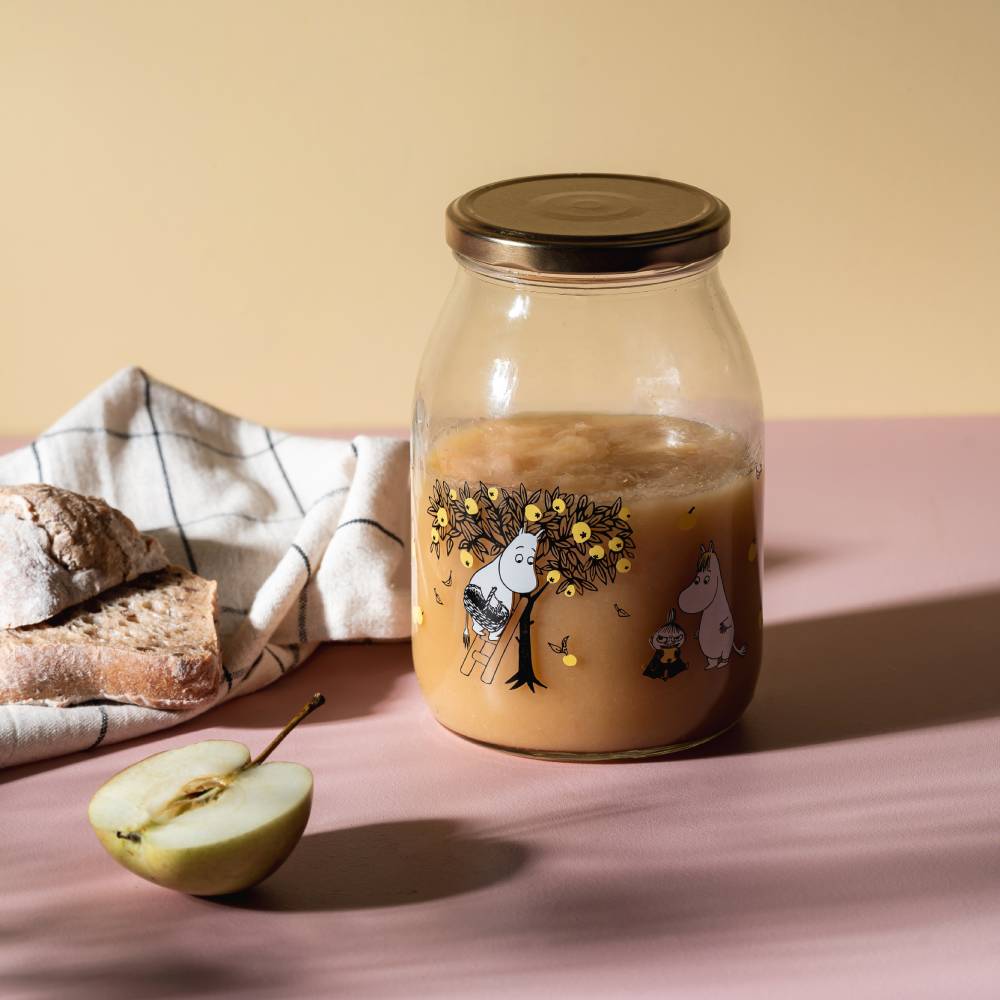 Moomin Apples Glass Jar 1L - Muurla - The Official Moomin Shop