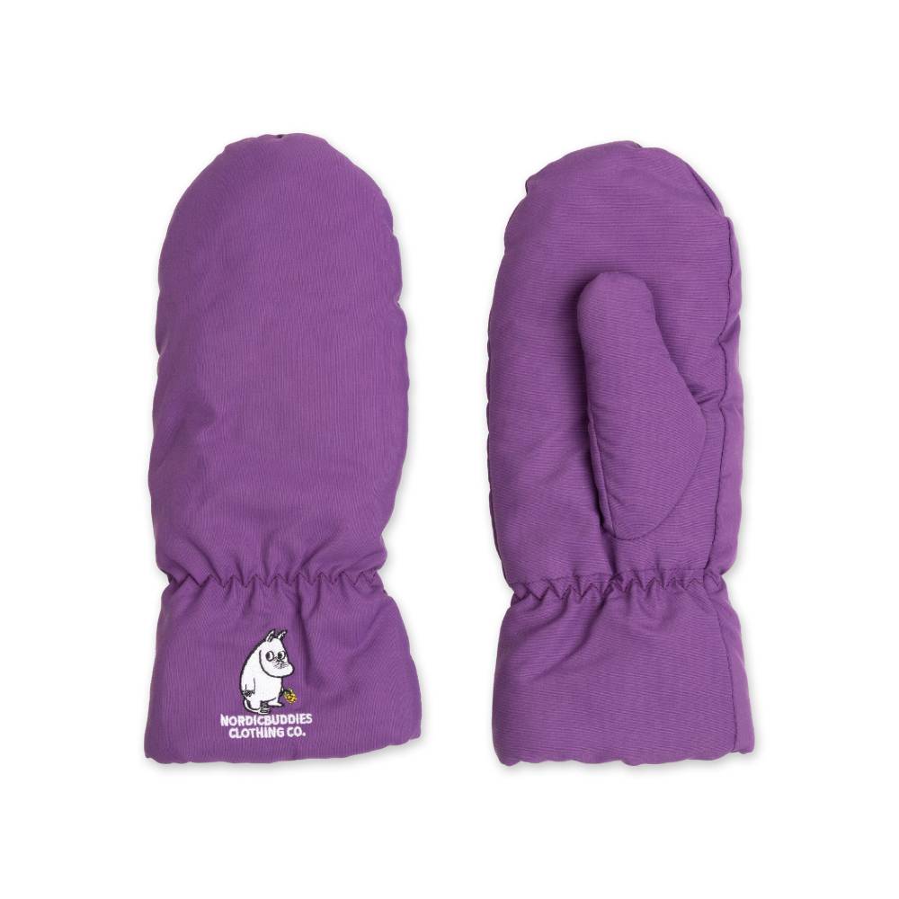 Moomintroll Puffer Mittens Adult Violet - Nordicbuddies - The Official Moomin Shop