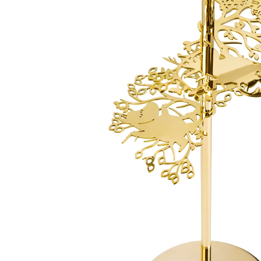 Moomin 80 Candlestand Tall Gold - Hilke - The Official Moomin Shop