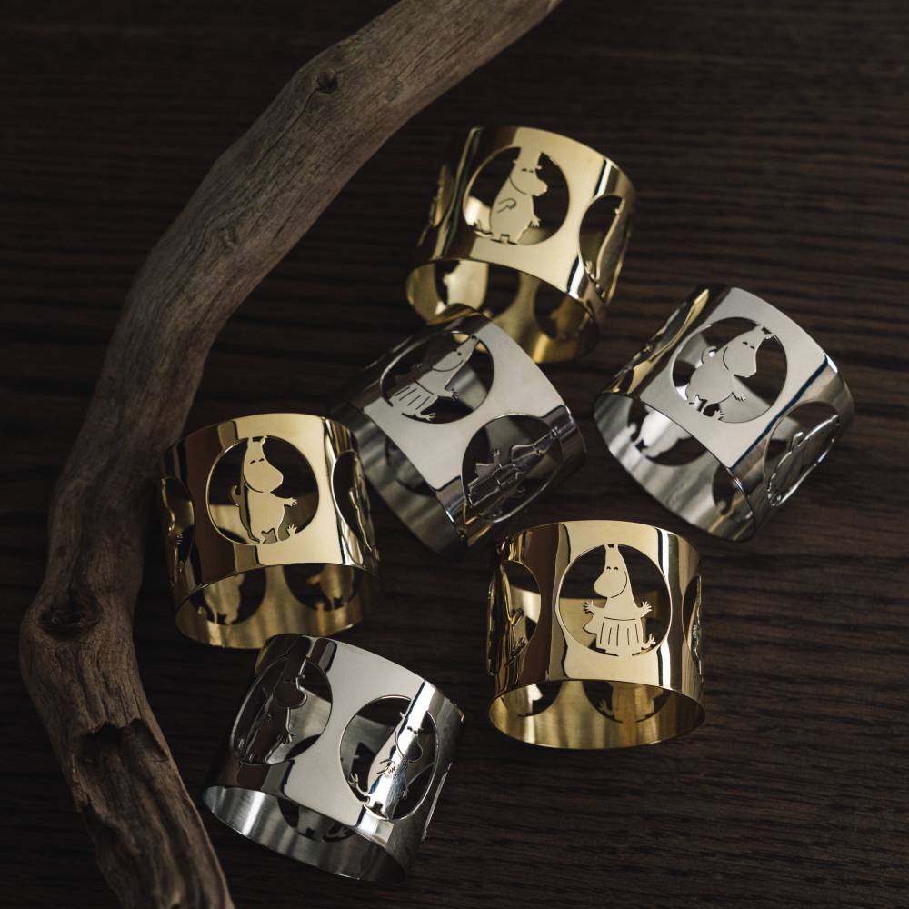 Moominmamma Napkin Rings Silver - Hilke - The Official Moomin Shop