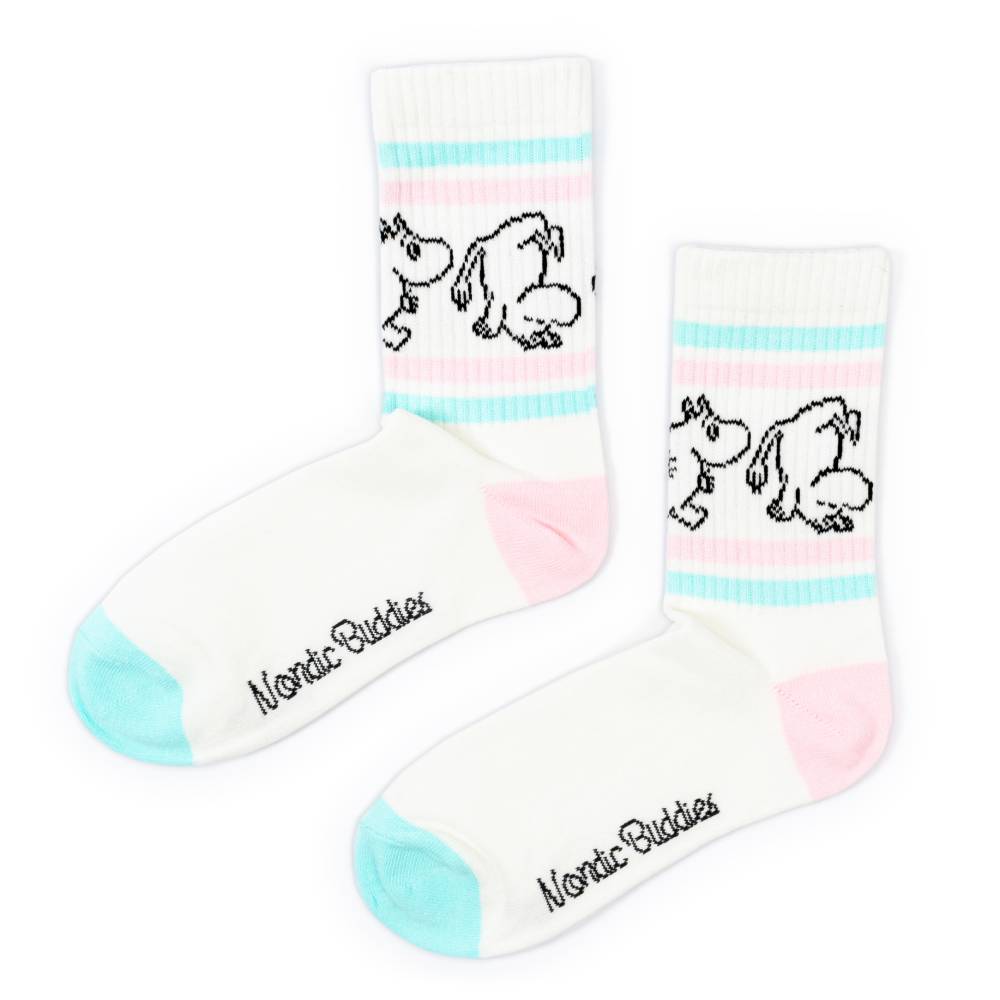Moomintroll Ladies Retro Sock White - The Official Moomin Shop