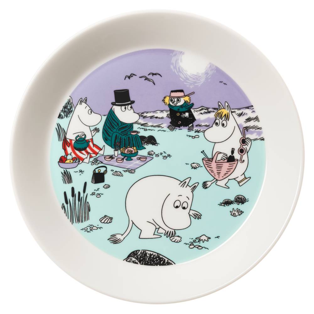Moomin Beach Day Plate 19cm - The Official Moomin Shop